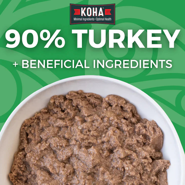 Koha Limited Ingredient 90% Turkey Wet Dog Food, 13 oz (Case of 12)