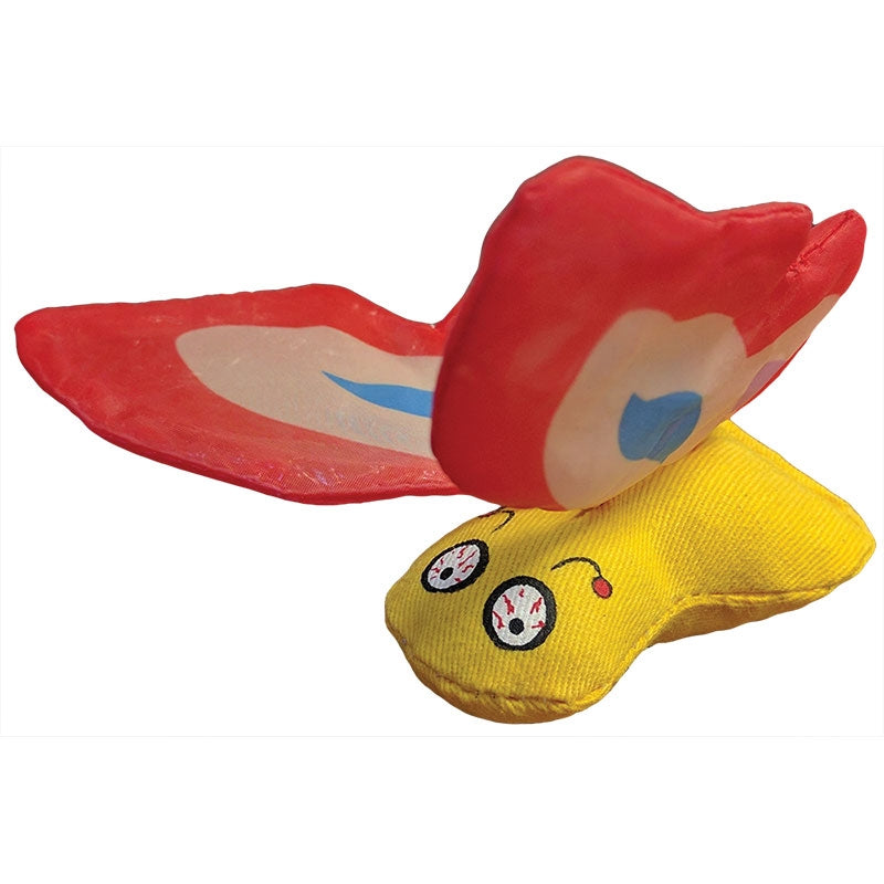 Yeowww Butterfly Catnip Cat Toy Red,