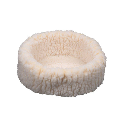 HuggleHounds Cat Fleece Snuggler Bed