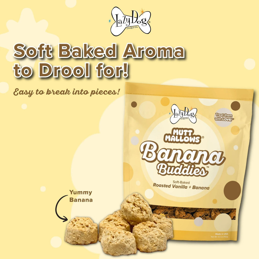 Lazy Dog Mutt Mallows Banana Buddies 5oz. (Case of 3)