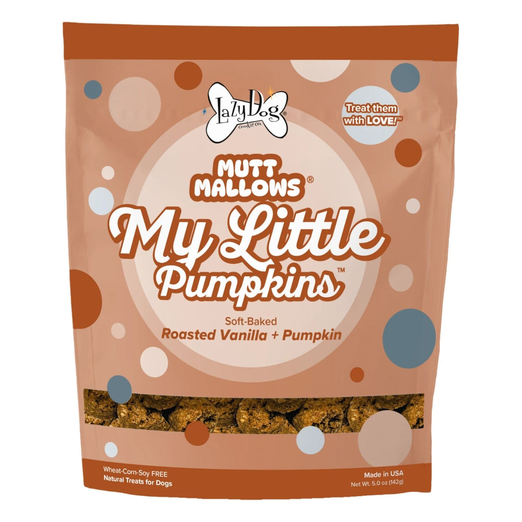 Lazy Dog Mutt Mallow Pumpkin Dog Treats 5oz. (Case of 3)