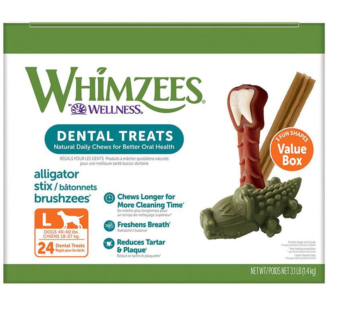 Whimzees Dog Value Box Large 50.9oz.