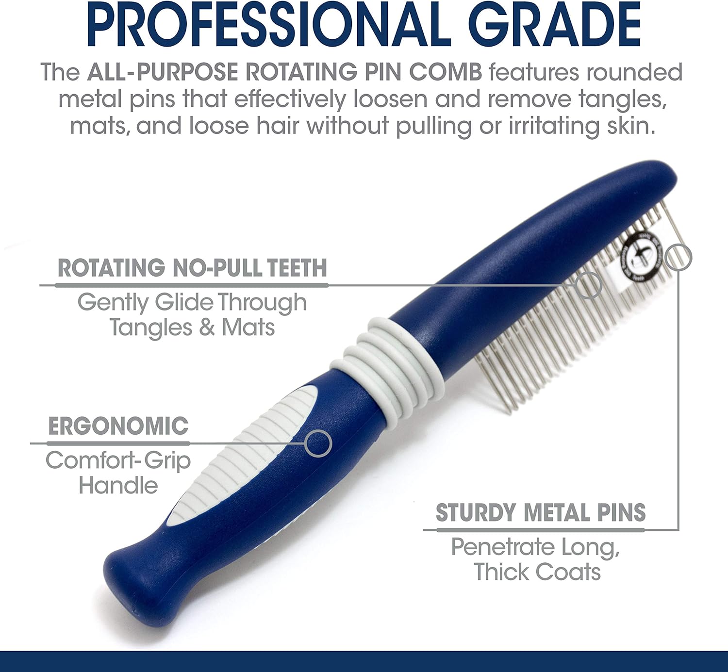 Four Paws Magic Coat Rotating Pin Comb