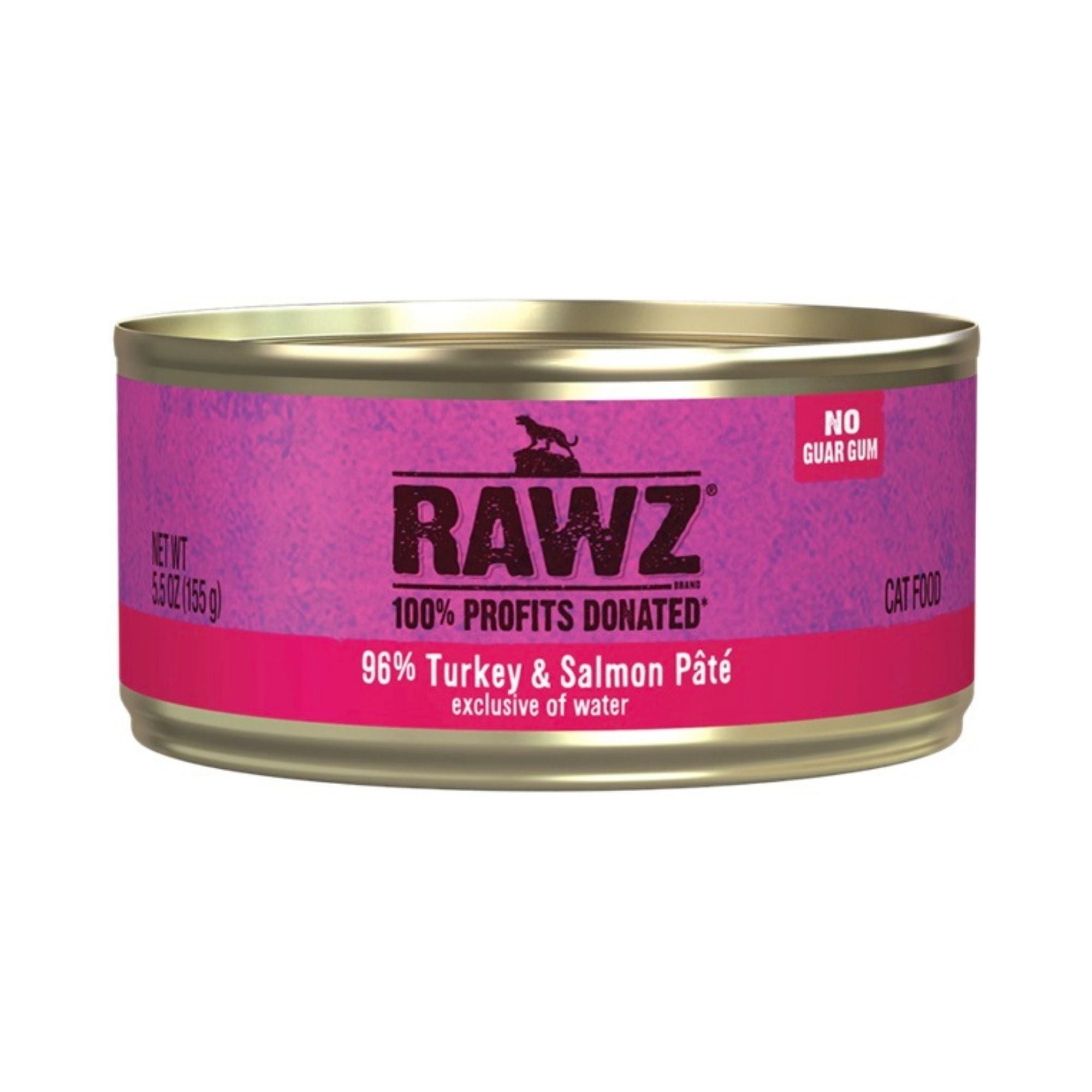 Rawz Cat 96% Turkey Salmon Pate 5.5oz. (Case of 24)