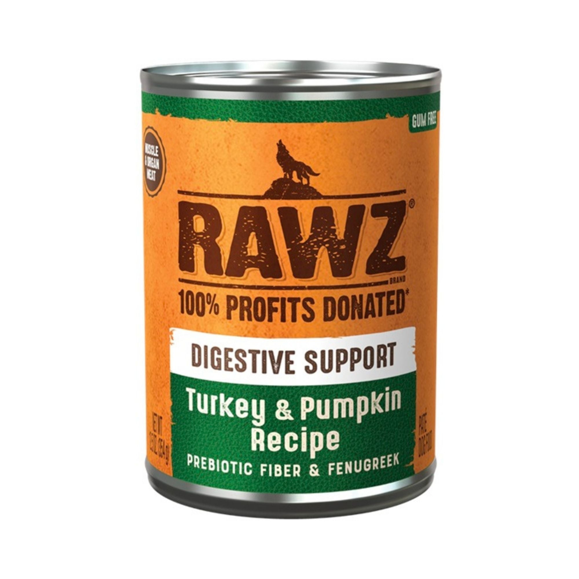 Rawz Digestive Dog Turkey Pumpkin Pate 12.5oz. (Case of 12)