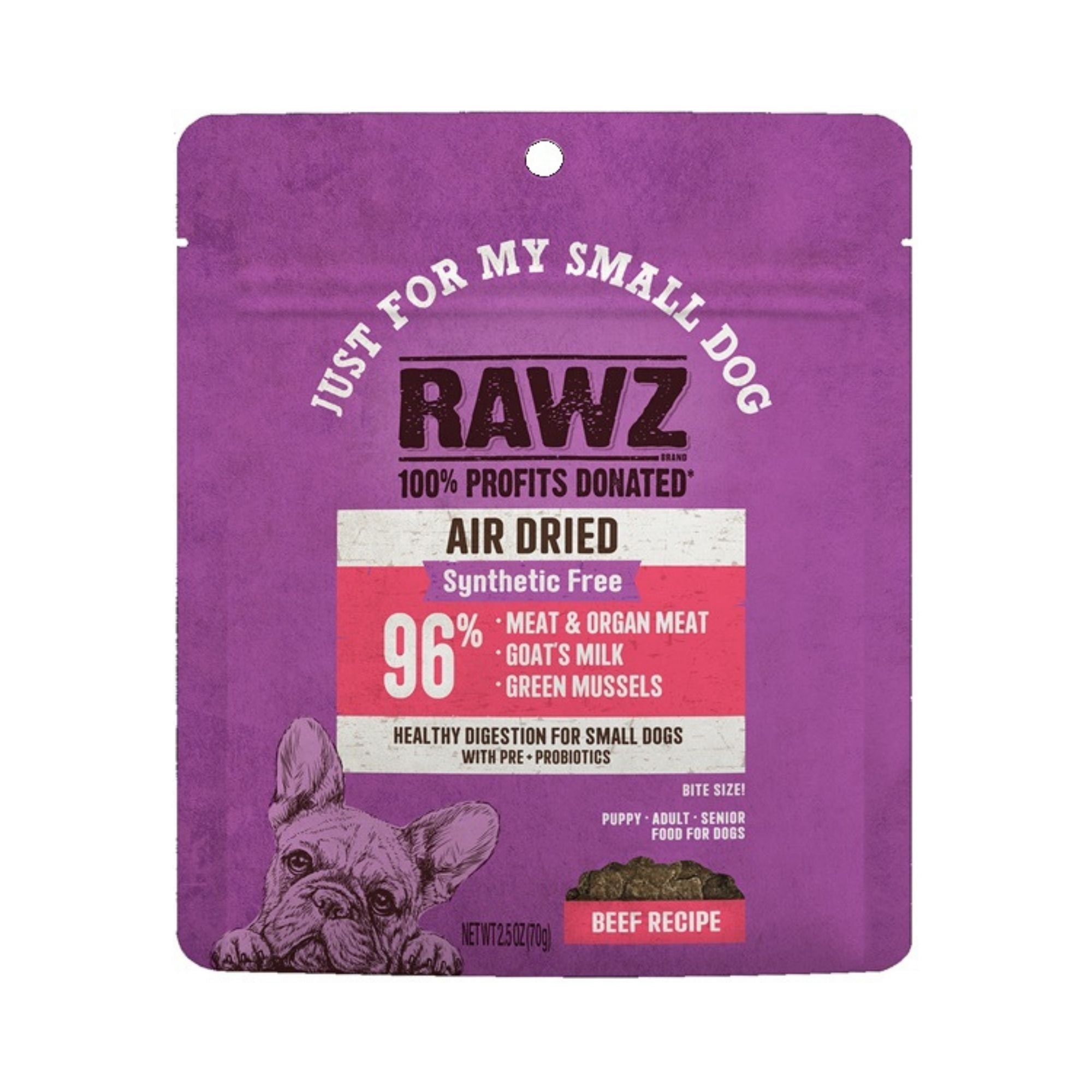 Rawz Just For My Small Dog Air Dried Beef 2.5oz.