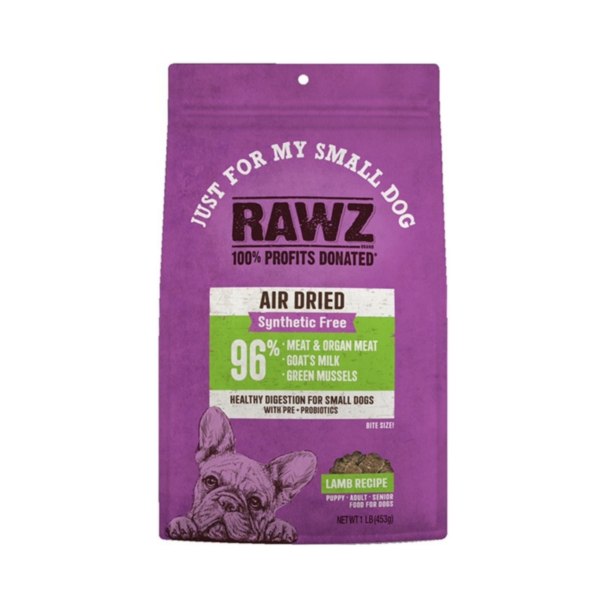 Rawz Just For My Small Dog Air Dried Lamb 1Lb