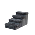 PetPals 2in1 4-Level Pet Stairs Charcoal 17 in