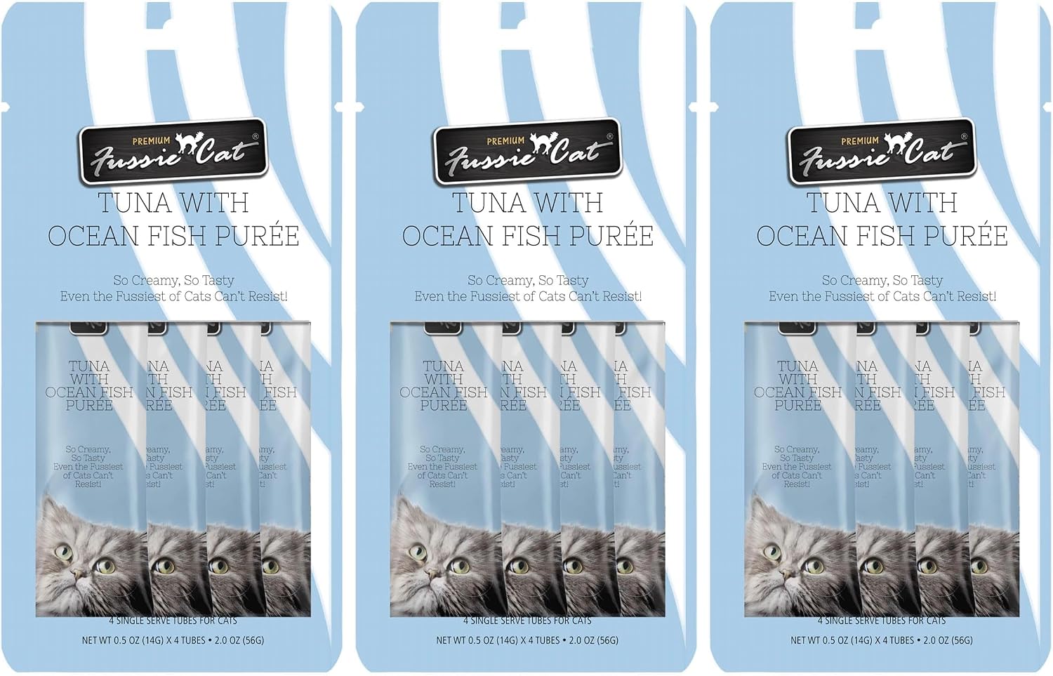 Fussie Cat Tuna with Ocean Fish Puree Treat