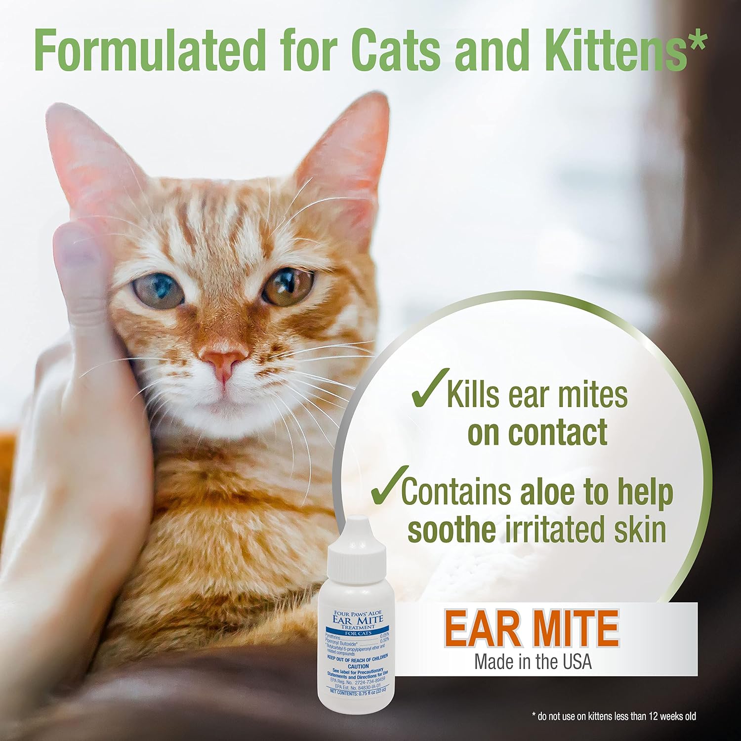 Four Paws Healthy Promise Ear Mite Treatment