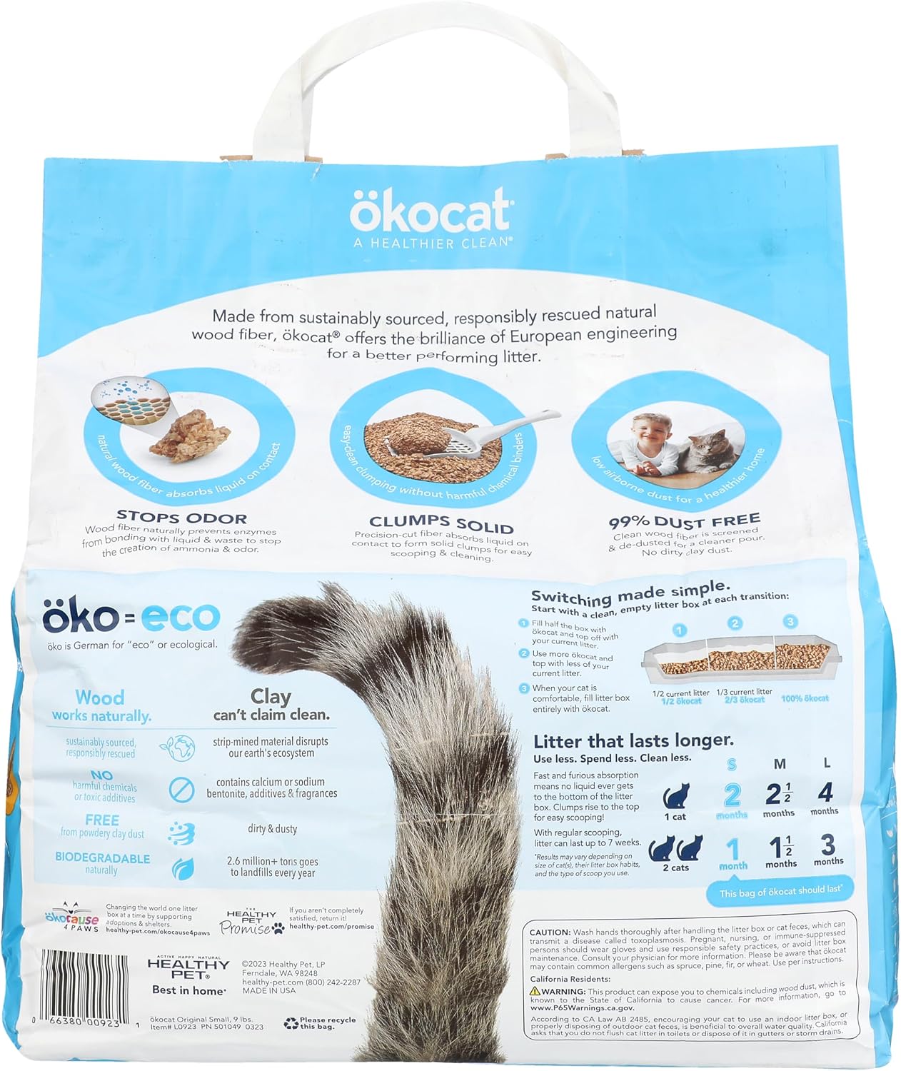 okocat Original Clumping Wood Cat Litter