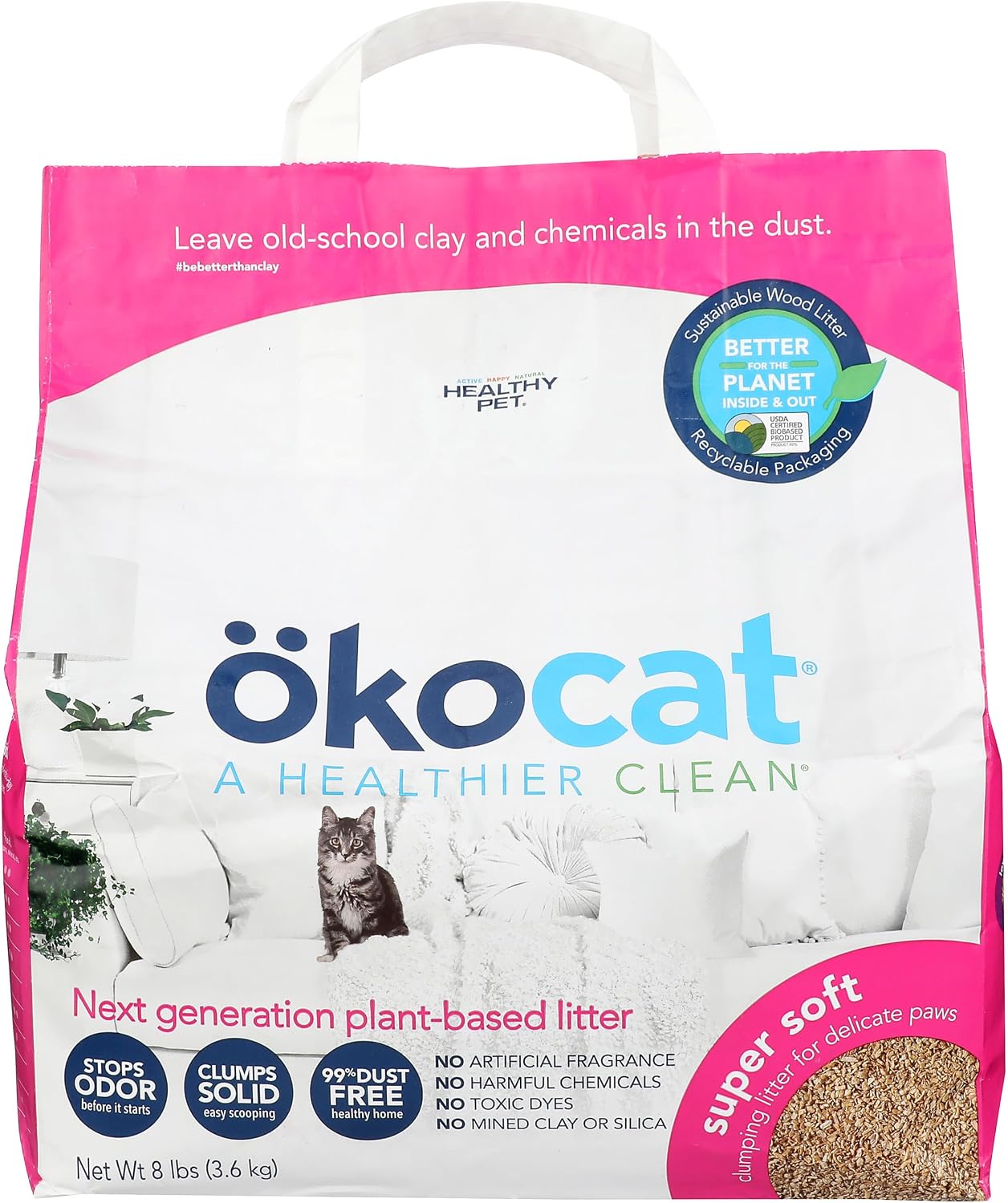 okocat Super Soft Clumping Wood Cat Litter