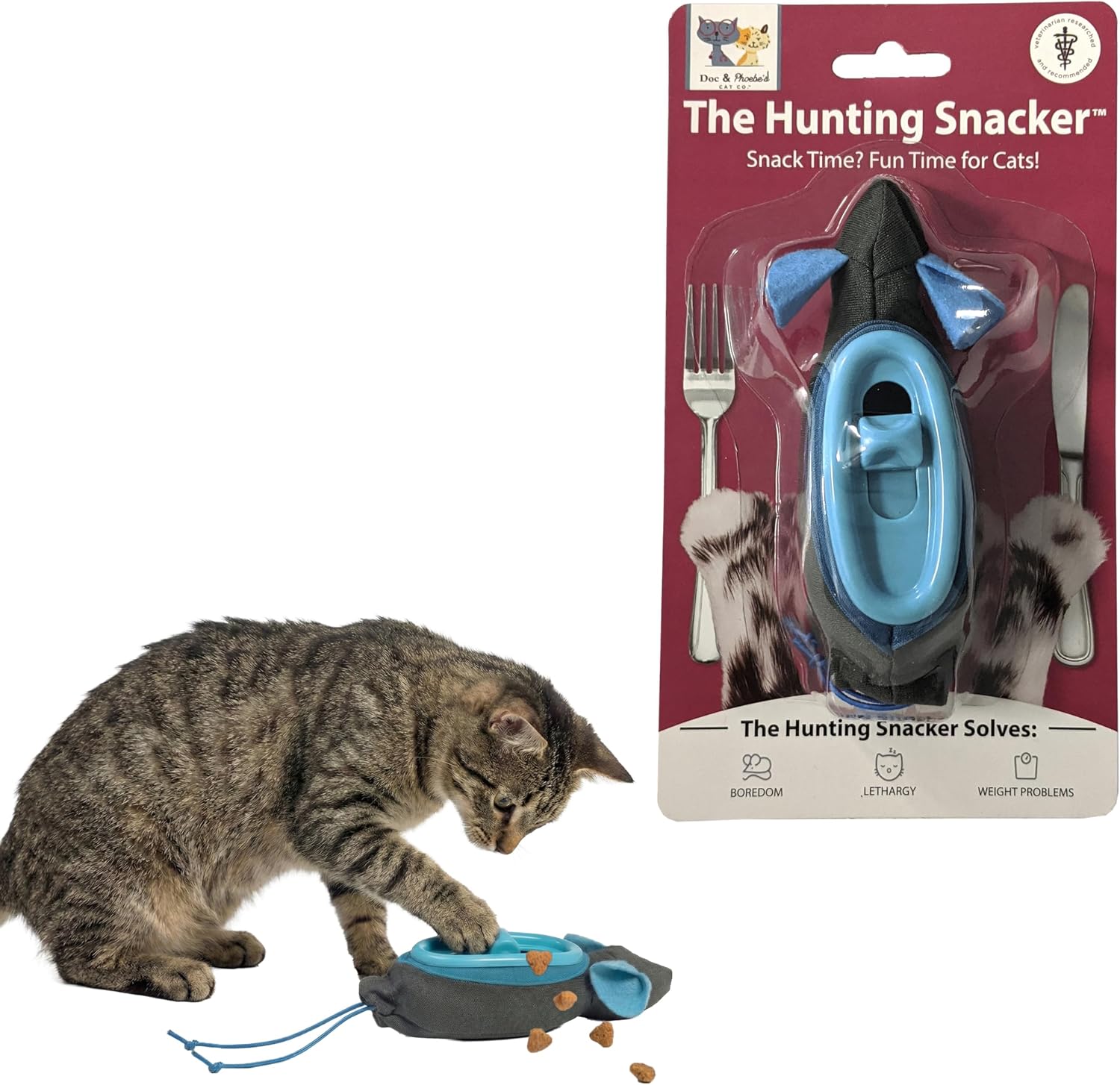 Doc & Phoebe The Hunting Snacker Cat Feeder