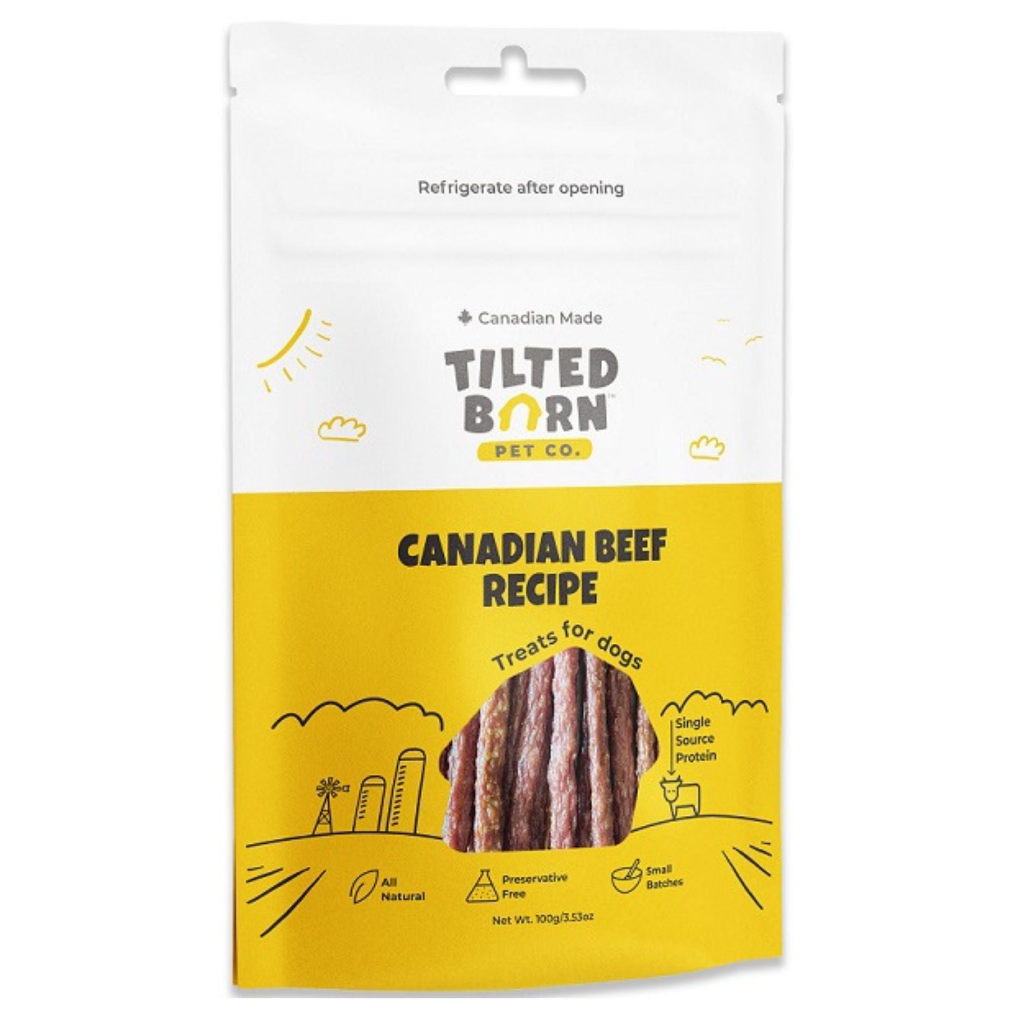 Tilted Barn Dog 3.53oz. Beef (Case of 12)
