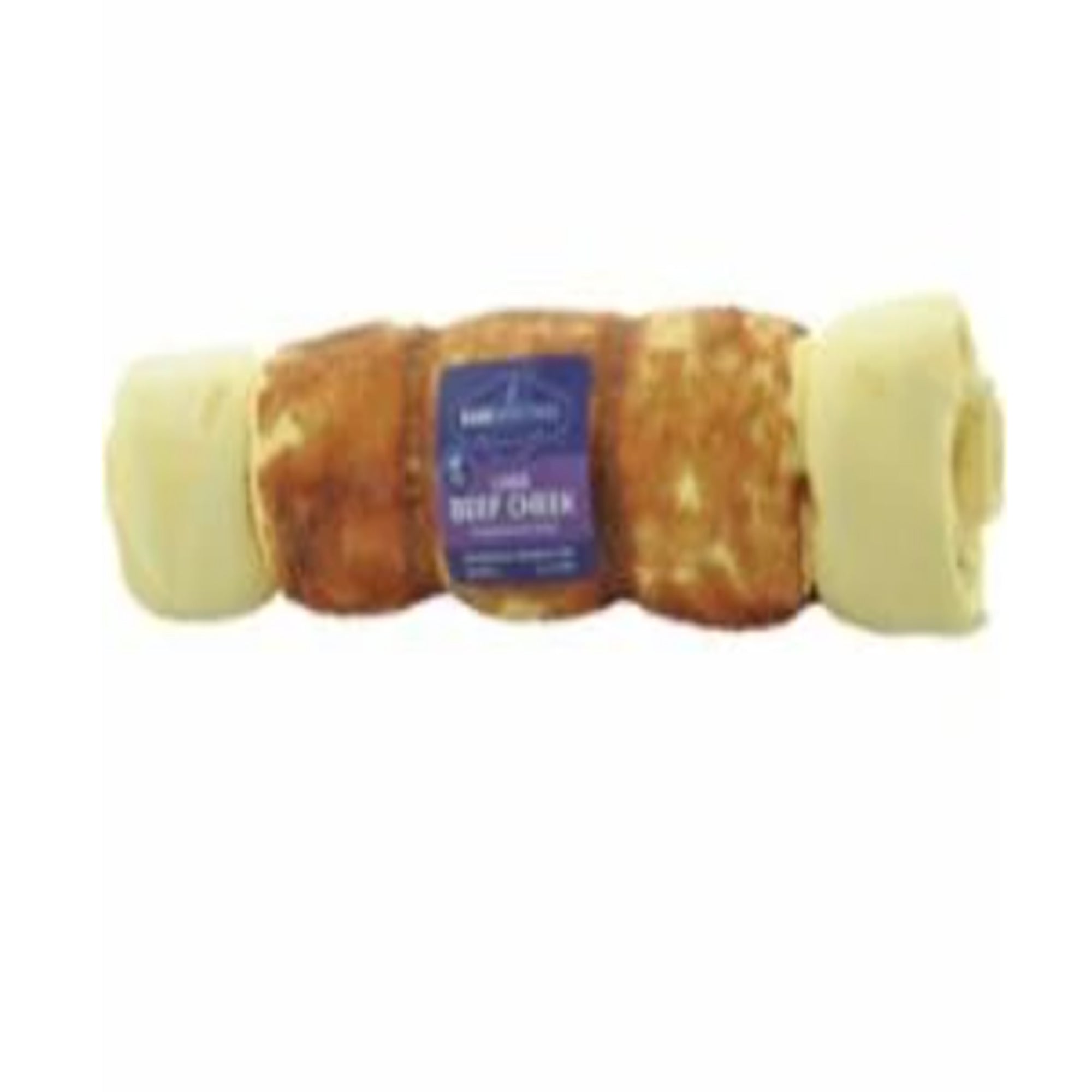 Barkworthies Beef Cheek Roll Wrapped with Chicken, Medium