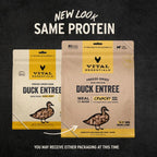 Vital Essentials Dog Freeze-Dried Raw Grain Free Duck Entree Mini Nibs 25oz.
