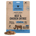 Vital Essentials Cat Freeze Dried Mini Nibs Beef Chicken 8oz.