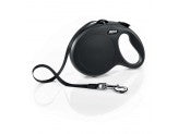 Flexi Classic Nylon Cord Dog Leash Black 16 Ft, Lg, Up To 132 Lb