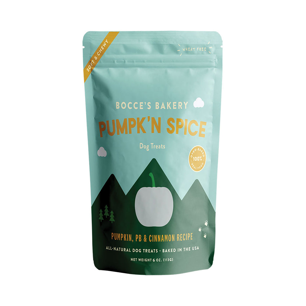 Bocce's Bakery Soft & Chewy Pumpkin Spice Dog Treats, 6 oz