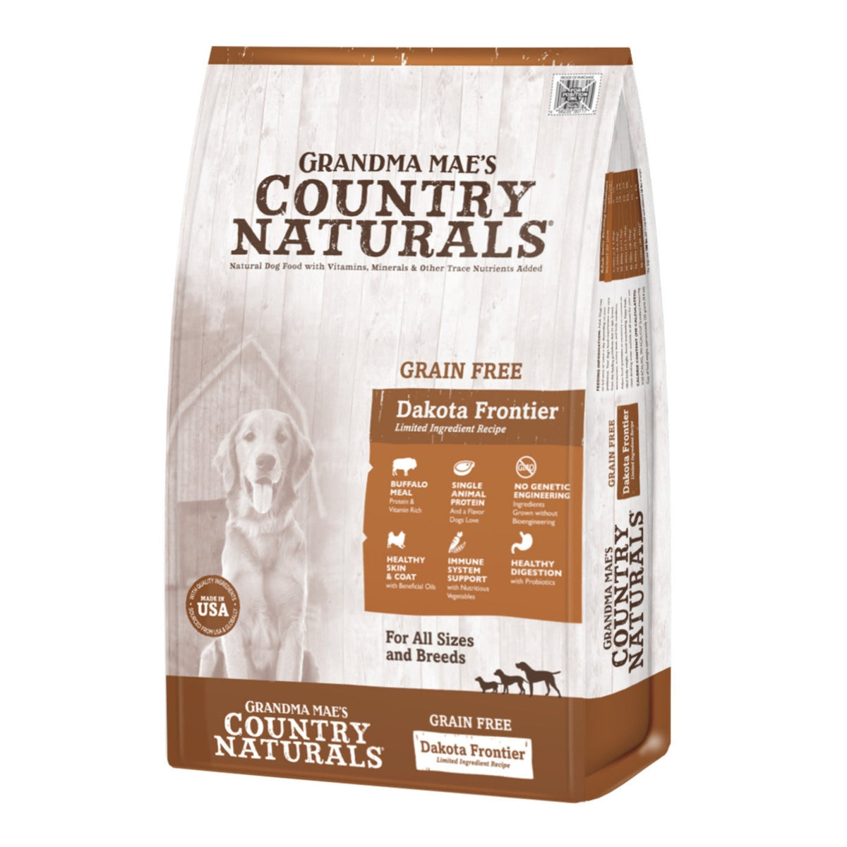Grandma Mae's Country Naturals Grain Free L.I.D. Dry Dog Food Dakota Frontier Buffalo, 1ea/12 lb