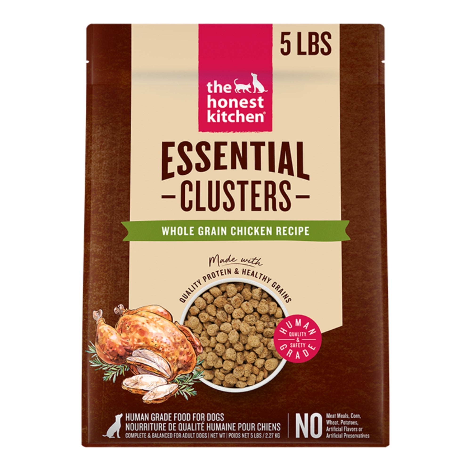 The Honest Kitchen Clusters Chicken & Oat Dry Dog Food, 5 lb