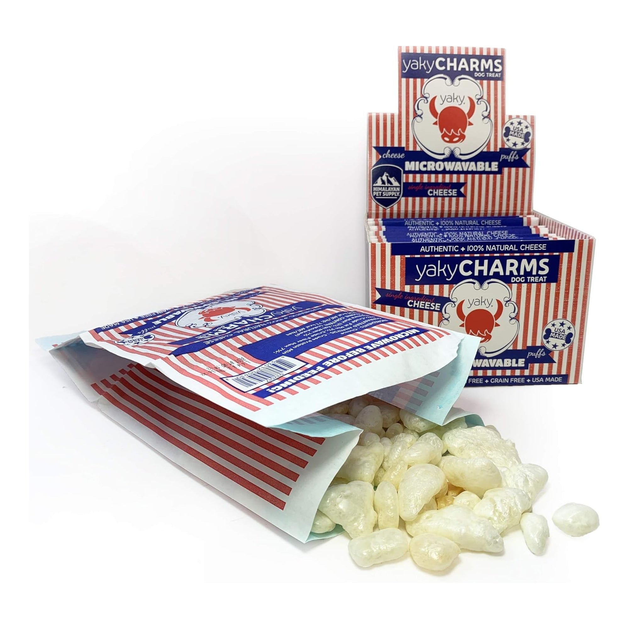 Himalayan Dog Chew Yaky Charms Popcorn Treats, 12 Count