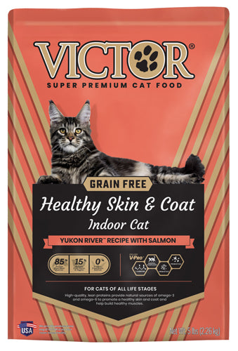 Victor Yukon River Salmon Indoor Dry Cat Food, 5 lb