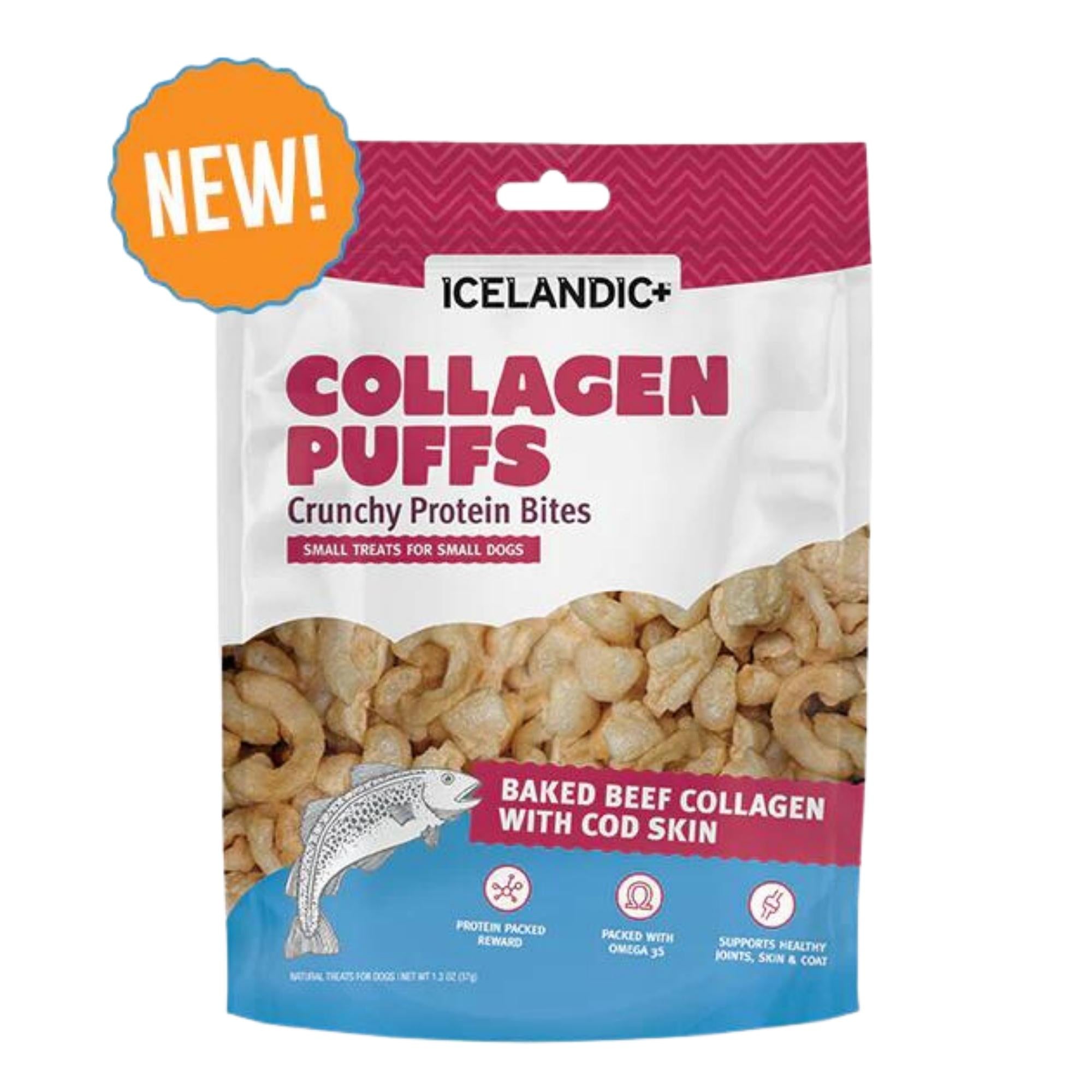 Icelandic+ Collagen Puffs with Fish Dog Treats, 1.3 oz