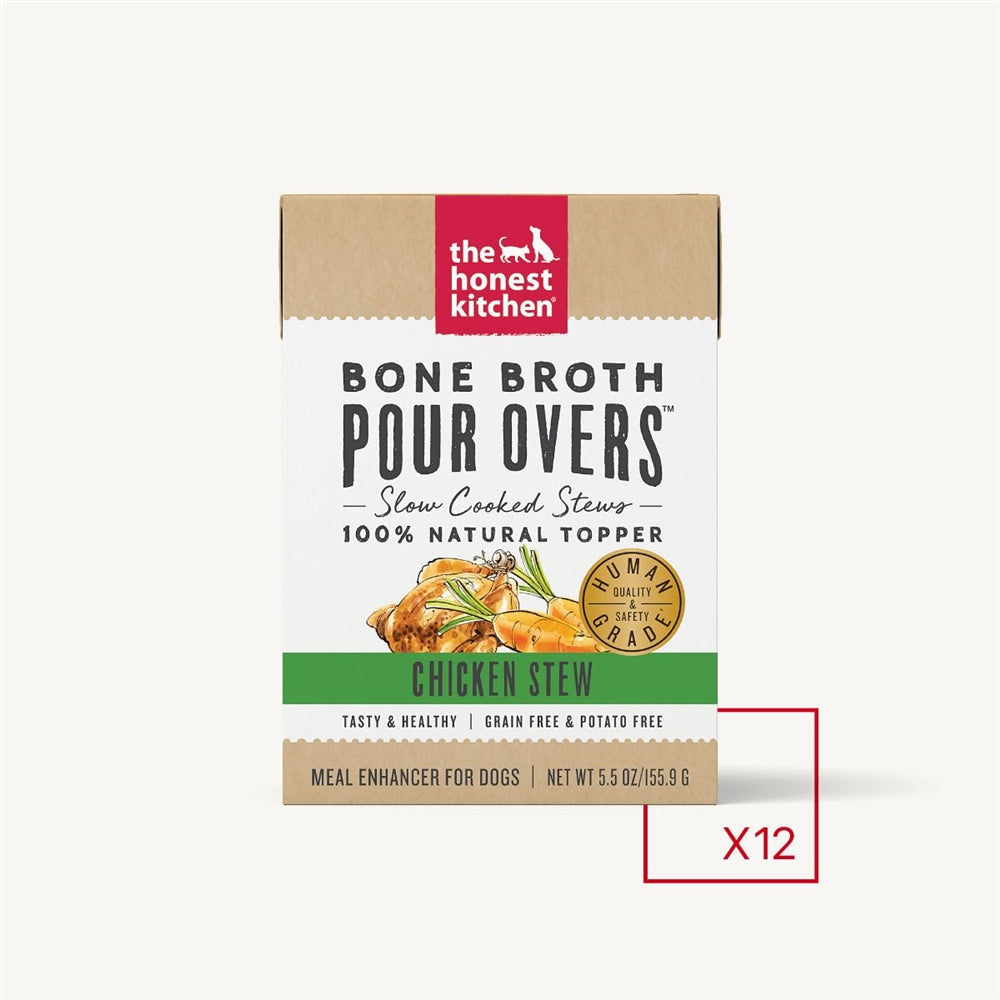 The Honest Kitchen Bone Broth Pour Overs Chicken, 5.5 oz (Case of 12)