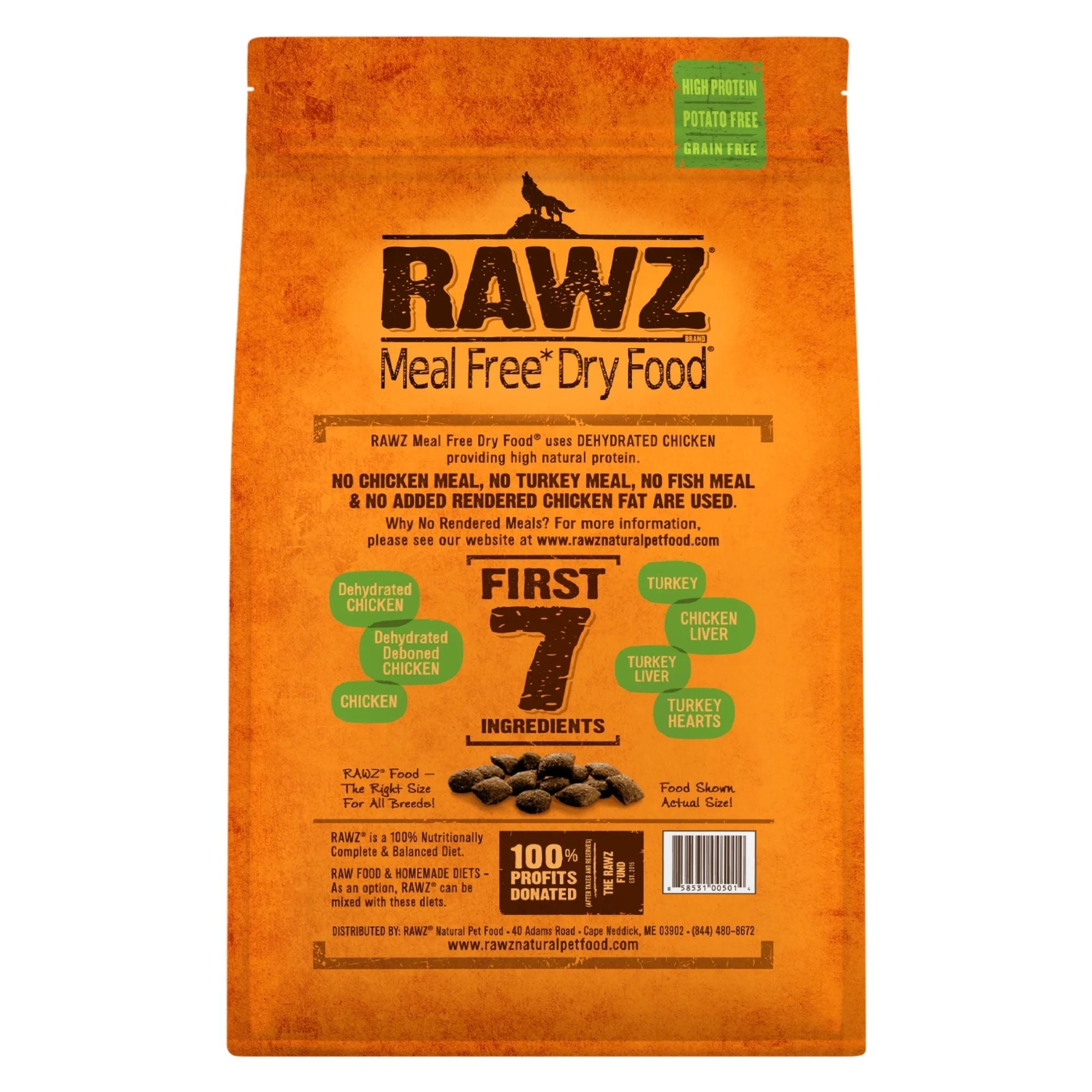 Rawz Dog Chicken Turkey Meal Free 10Lb