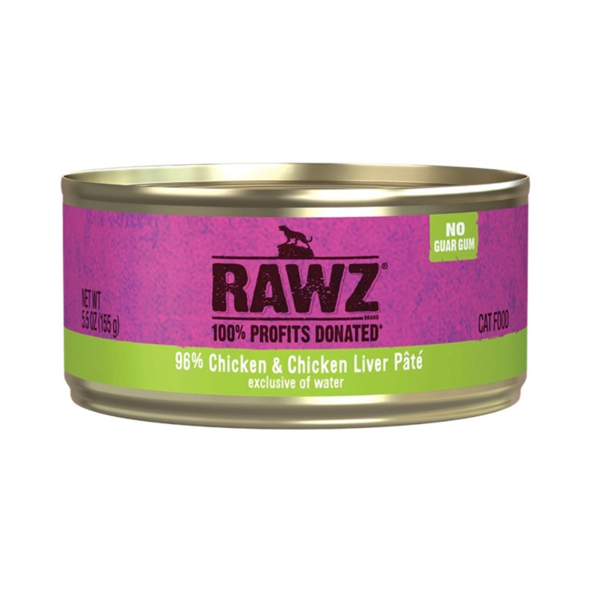 Rawz Cat 96% Chicken Liver 5.5oz. (Case of 24)