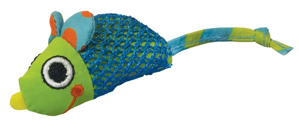 Petstages Dental Health Catnip Chew Mice Cat Toy Multi-Color, 2-Pack