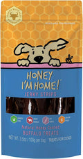 Honey I'm Home Dog Buffalo Jerky Strips 3.5oz.