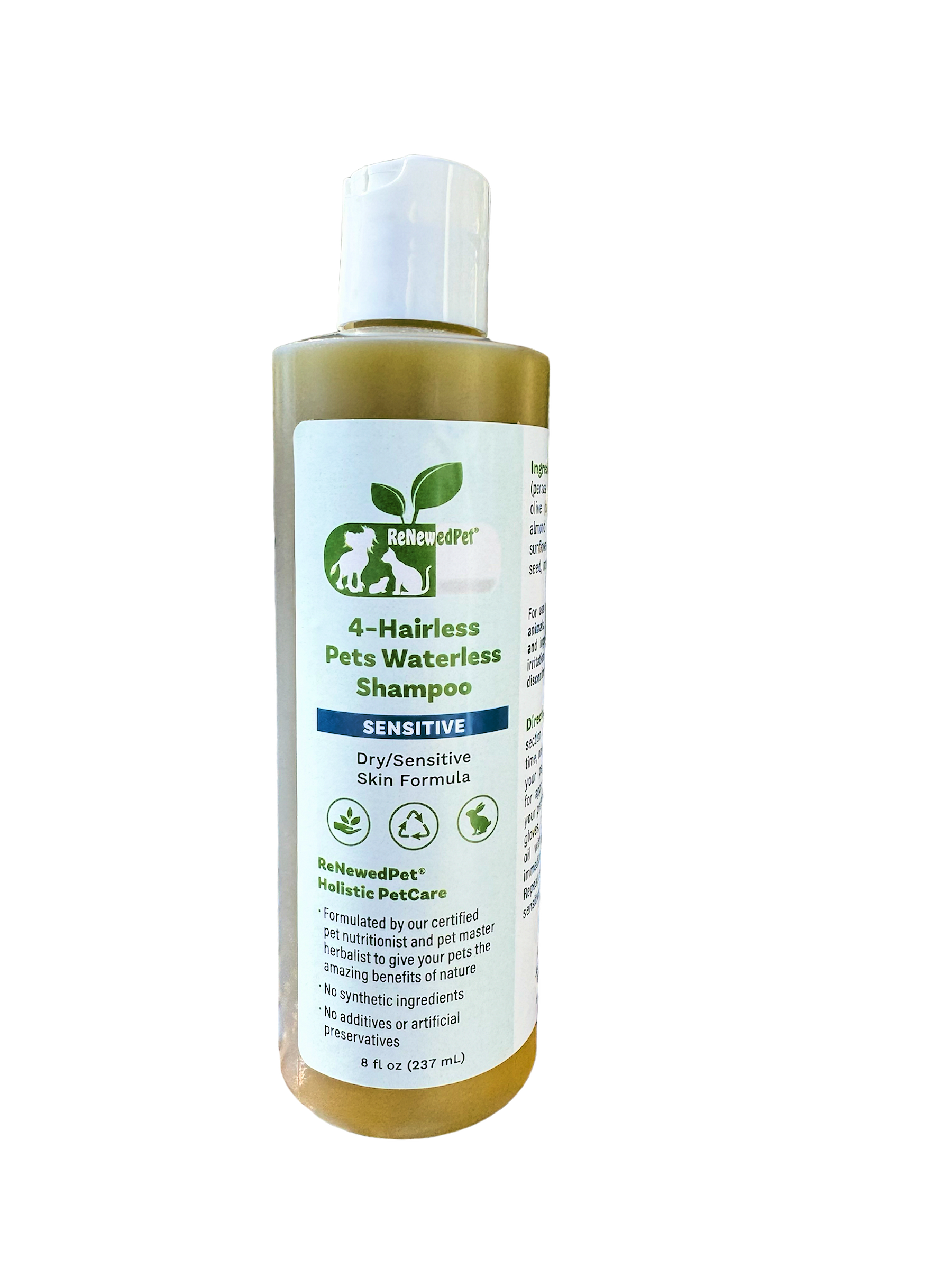 4-HAIRLESS PETS SENSITIVE WATERLESS SHAMPOO