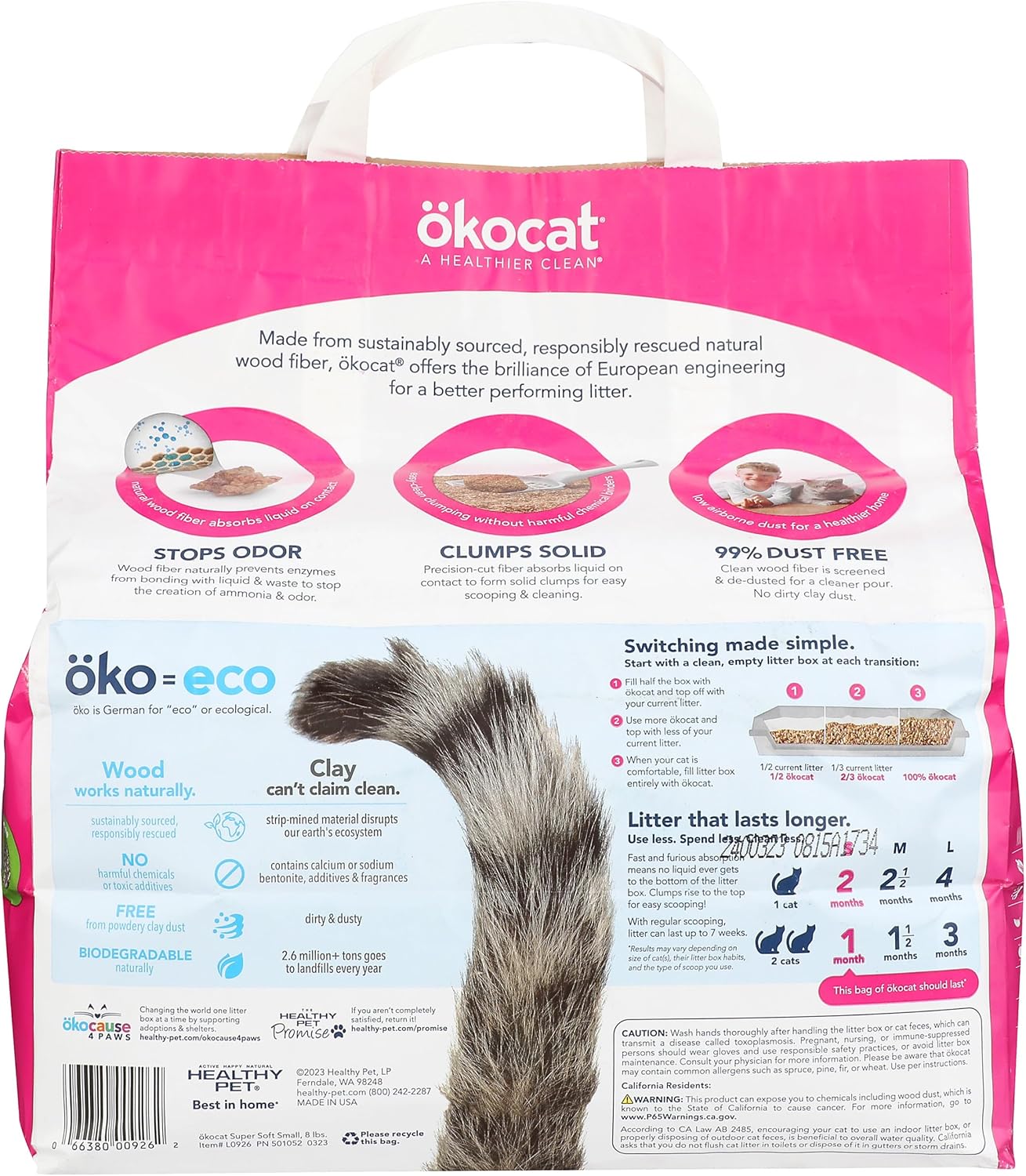 okocat Super Soft Clumping Wood Cat Litter