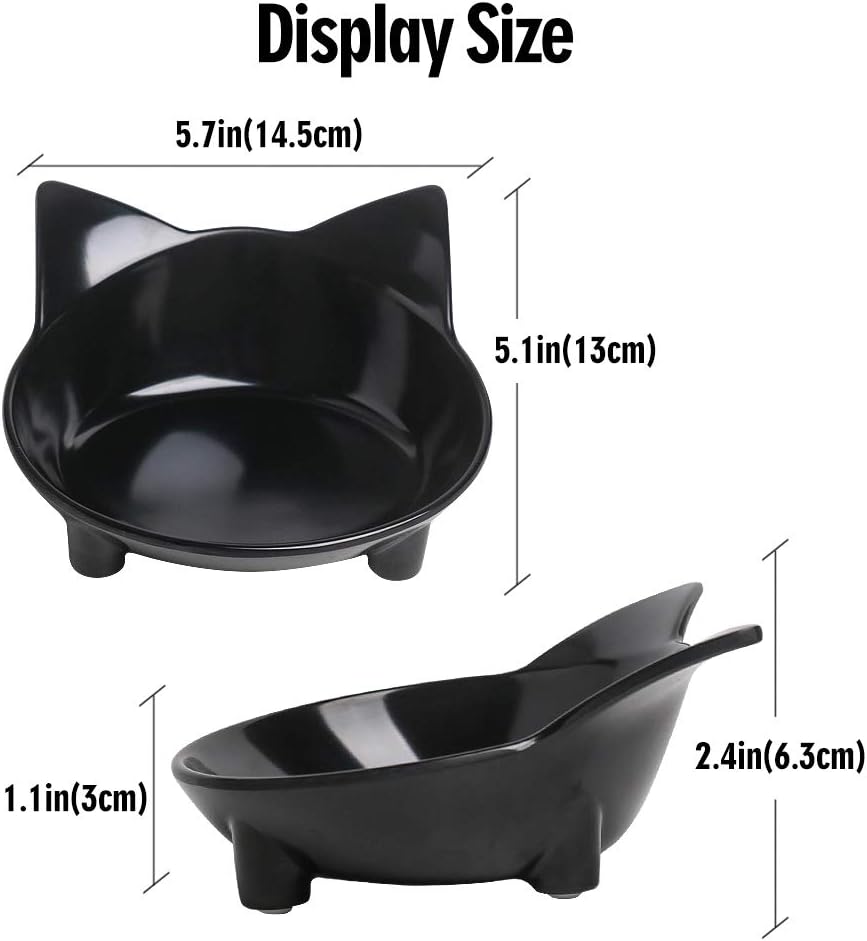 Whisker-Relief Shallow Cat Bowl
