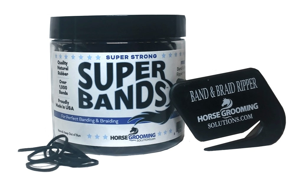 Super Rubber Bands for Braiding and Banding Super Natural Bands by Healthy HairCare