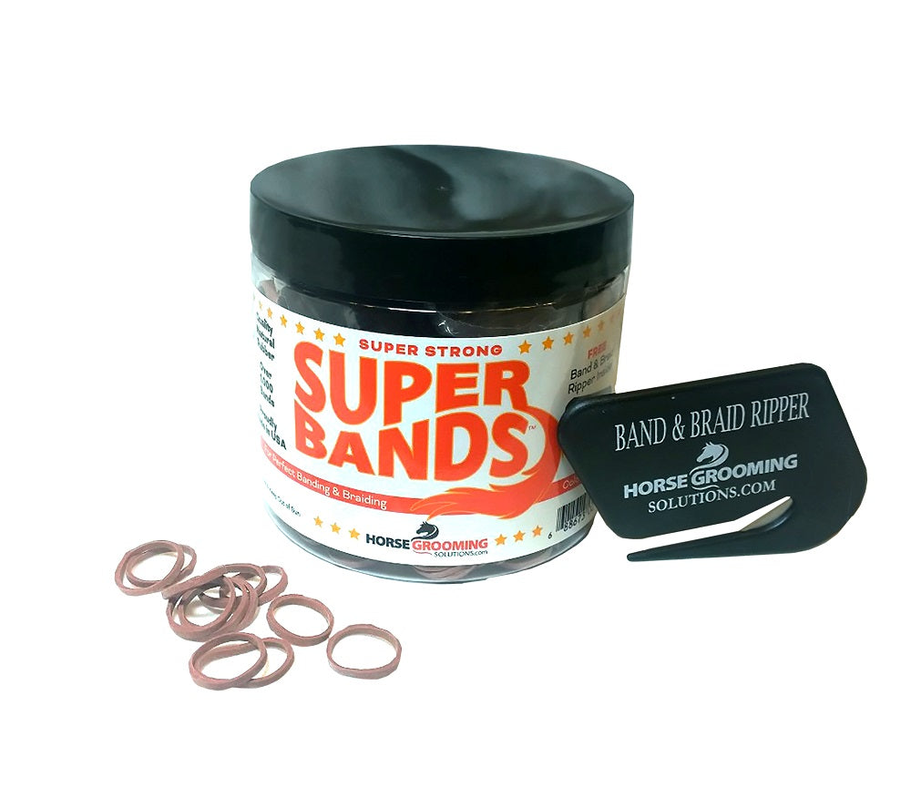 Super Rubber Bands for Braiding and Banding Super Natural Bands by Healthy HairCare
