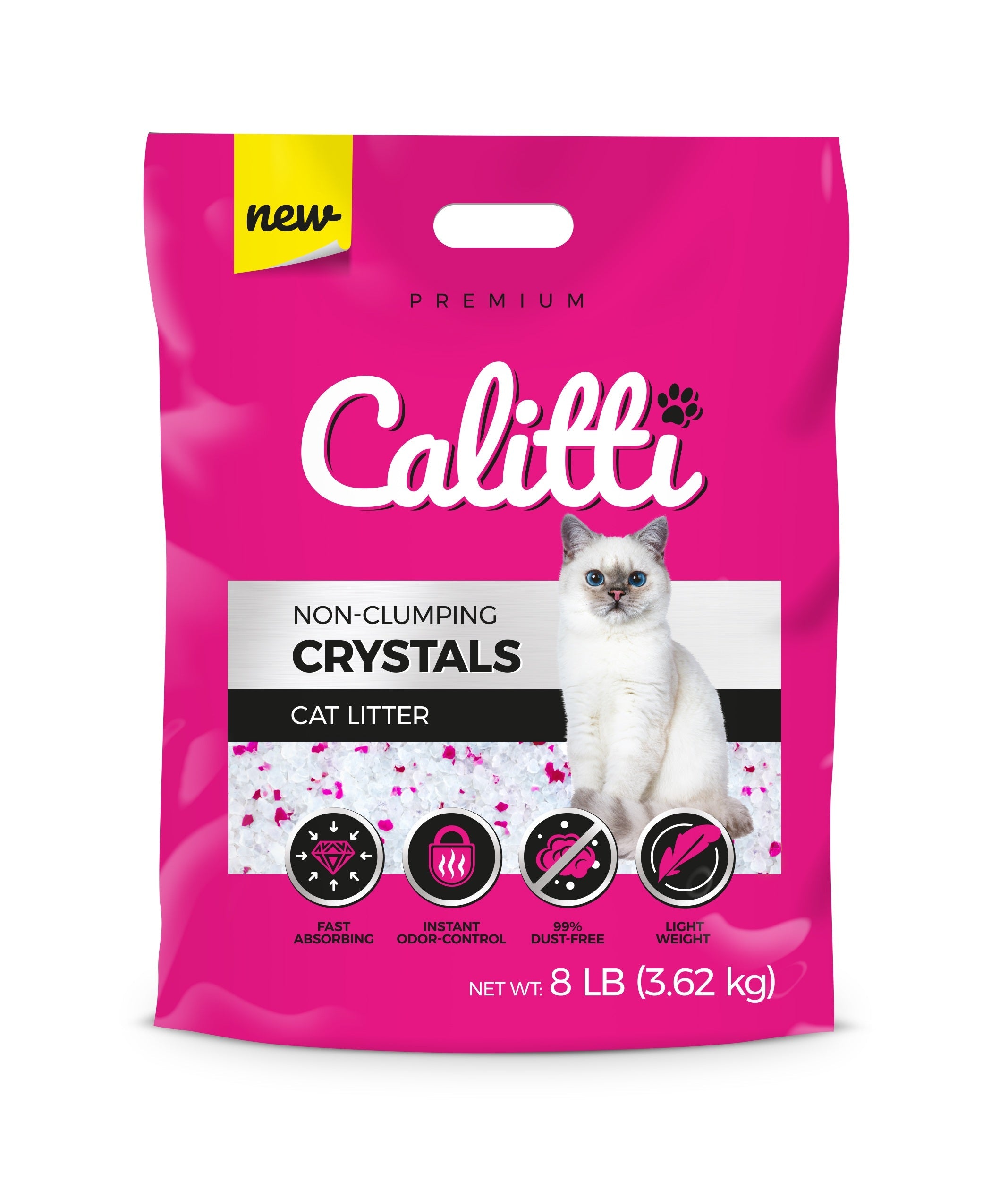 Calitti CRYSTALS Non-Clumping Unscented 8 LB #223451