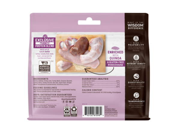 Earth Animal Dog Wisdom Air-Dried Jerky Turkey 4oz.