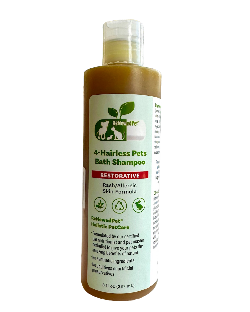 4-HAIRLESS PETS RESTORATIVE BATH SHAMPOO