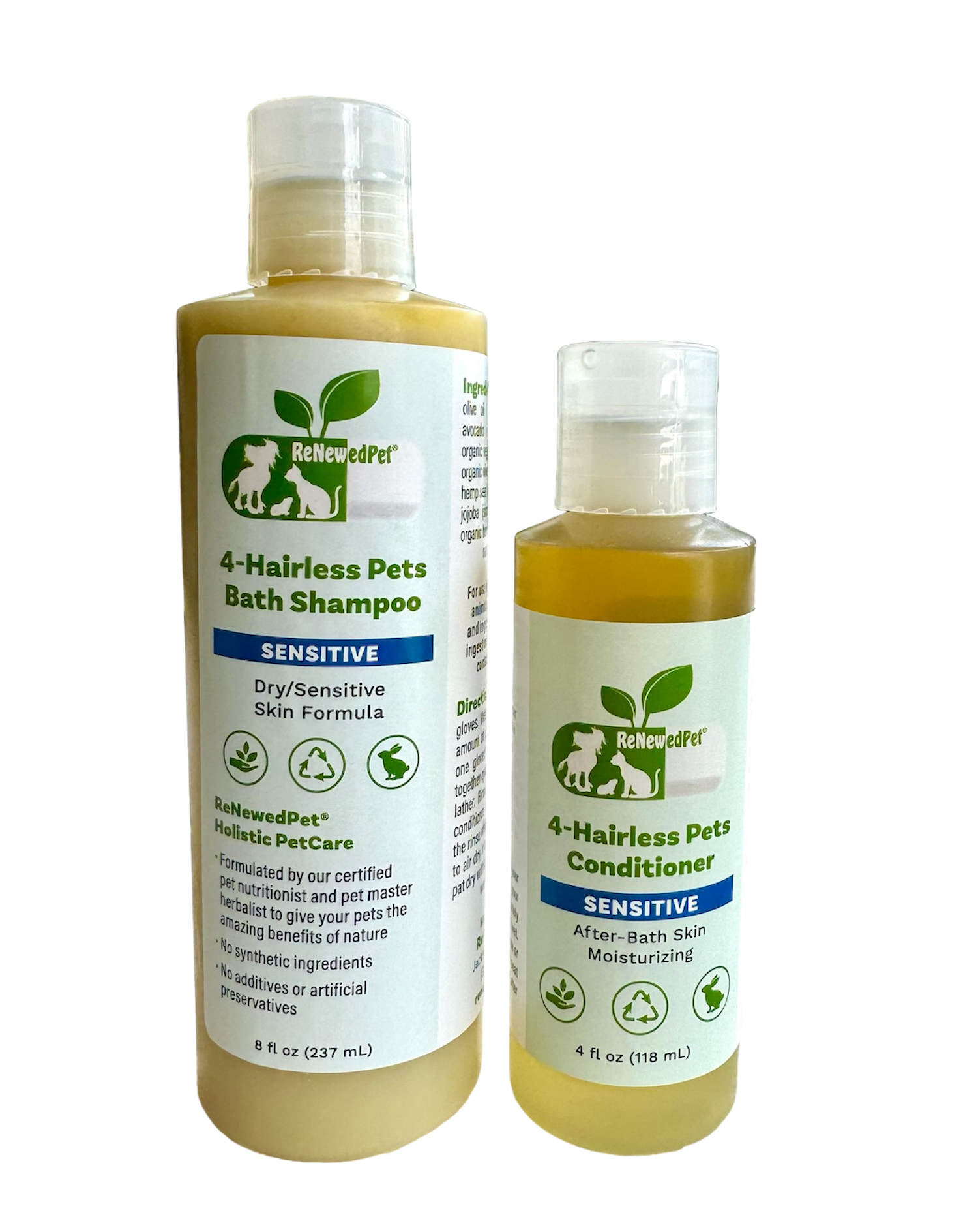 4-HAIRLESS PETS SENSITIVE SHAMPOO & CONDITIONER