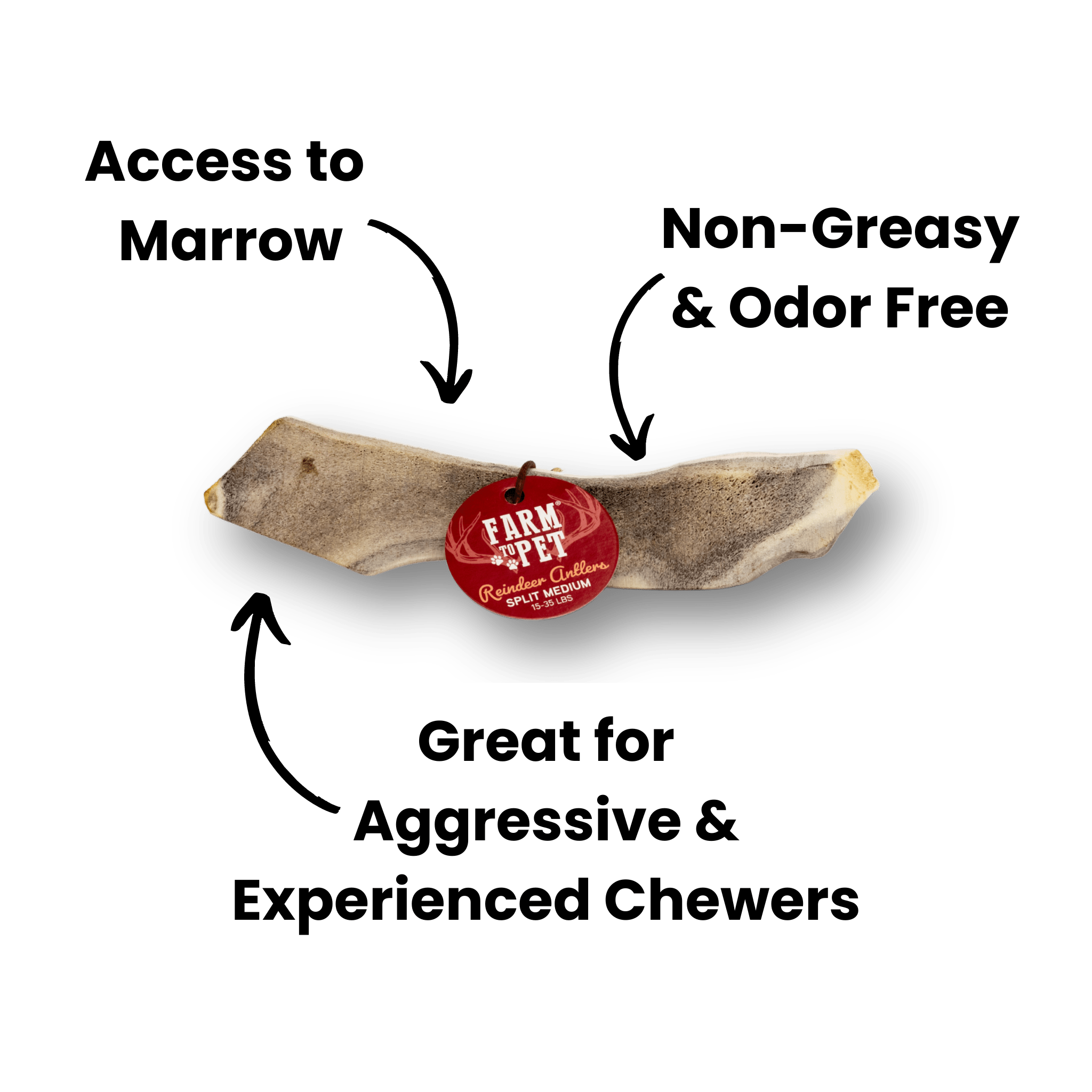 REINDEER ANTLERS FOR DOGS | ANTLER DOG CHEWS FOR AGGRESSIVE CHEWERS