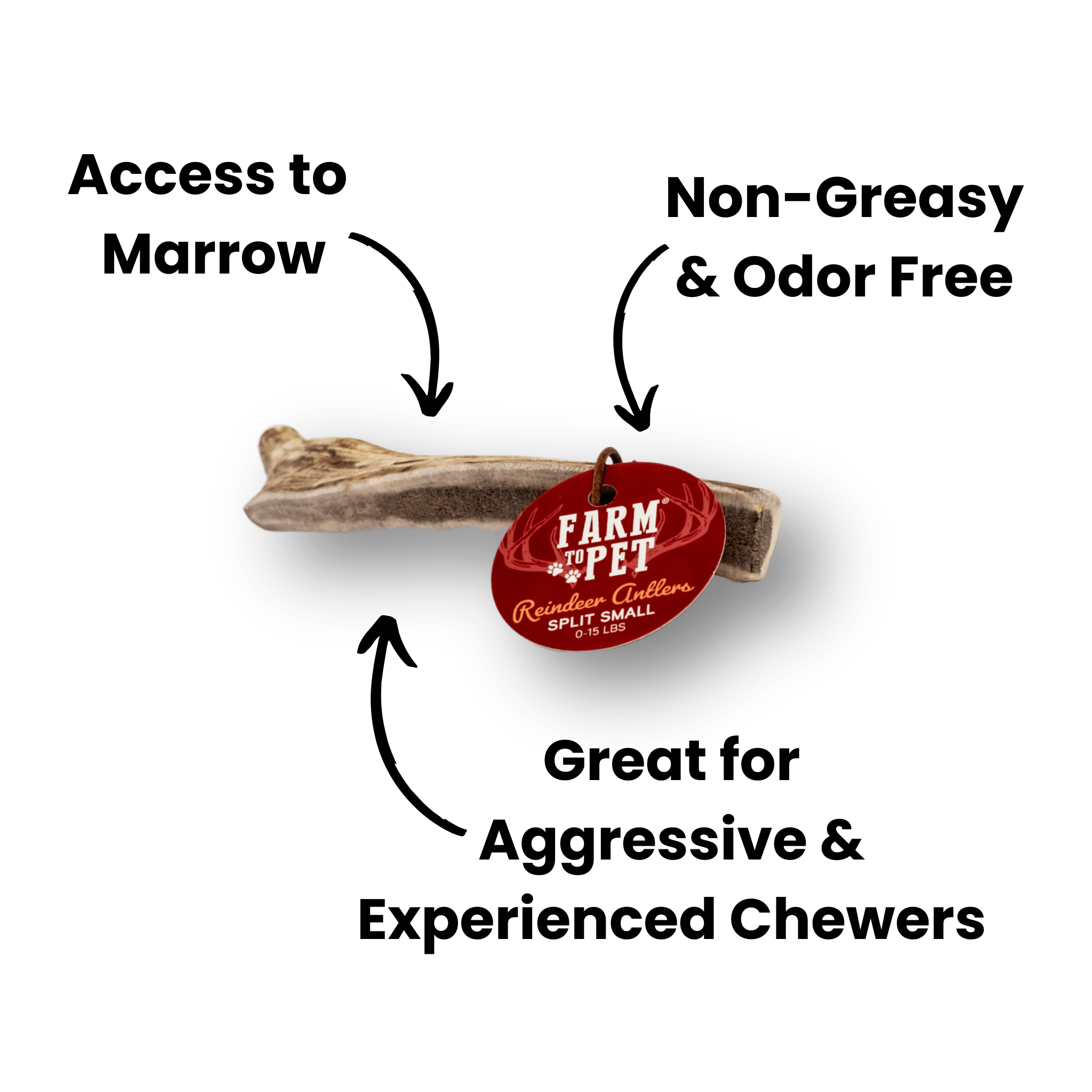 REINDEER ANTLERS FOR DOGS | ANTLER DOG CHEWS FOR AGGRESSIVE CHEWERS