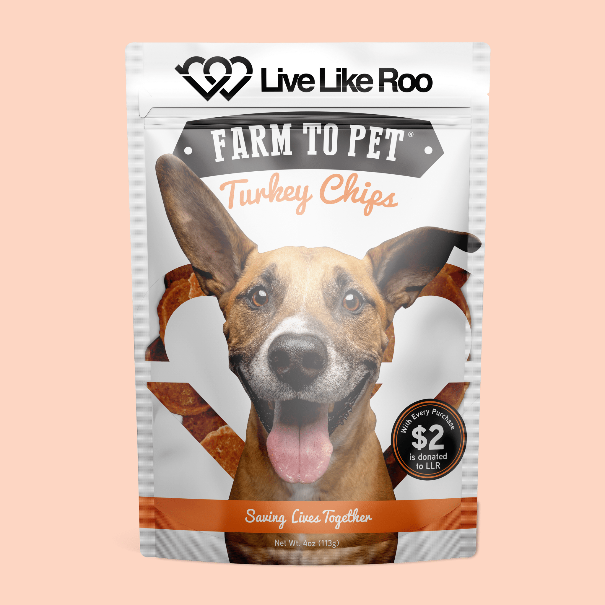 Live Like Roo Turkey Chips for Dogs | Dog Treats That Give Back