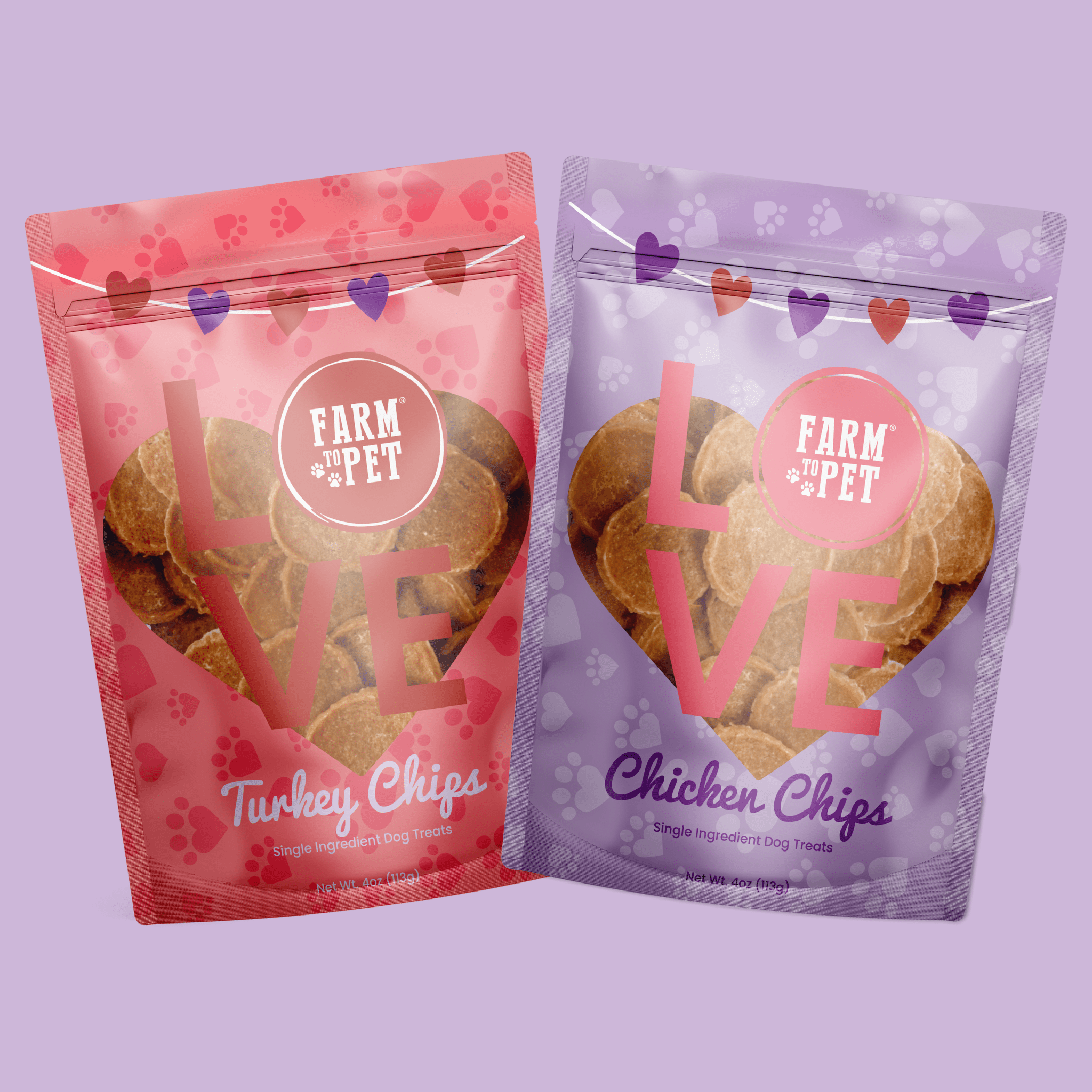 Puppy Love Dog Treat Duo | Poultry Chip Variety Pack
