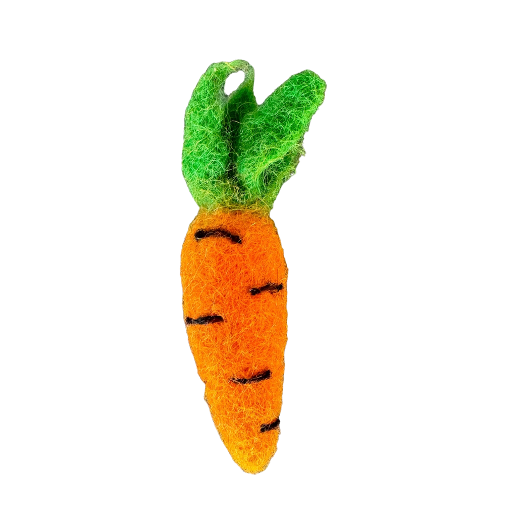 FELTED CAT TOY CARROTS