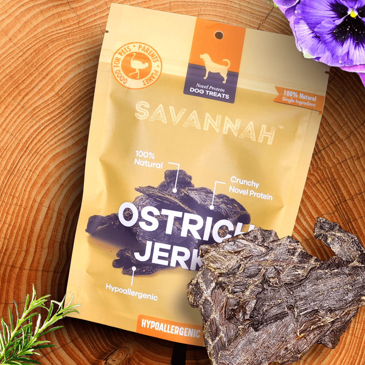 Tasty Ostrich Jerky (2oz): The Protein-Packed, Dental-Health Chew for Dogs of All Sizes