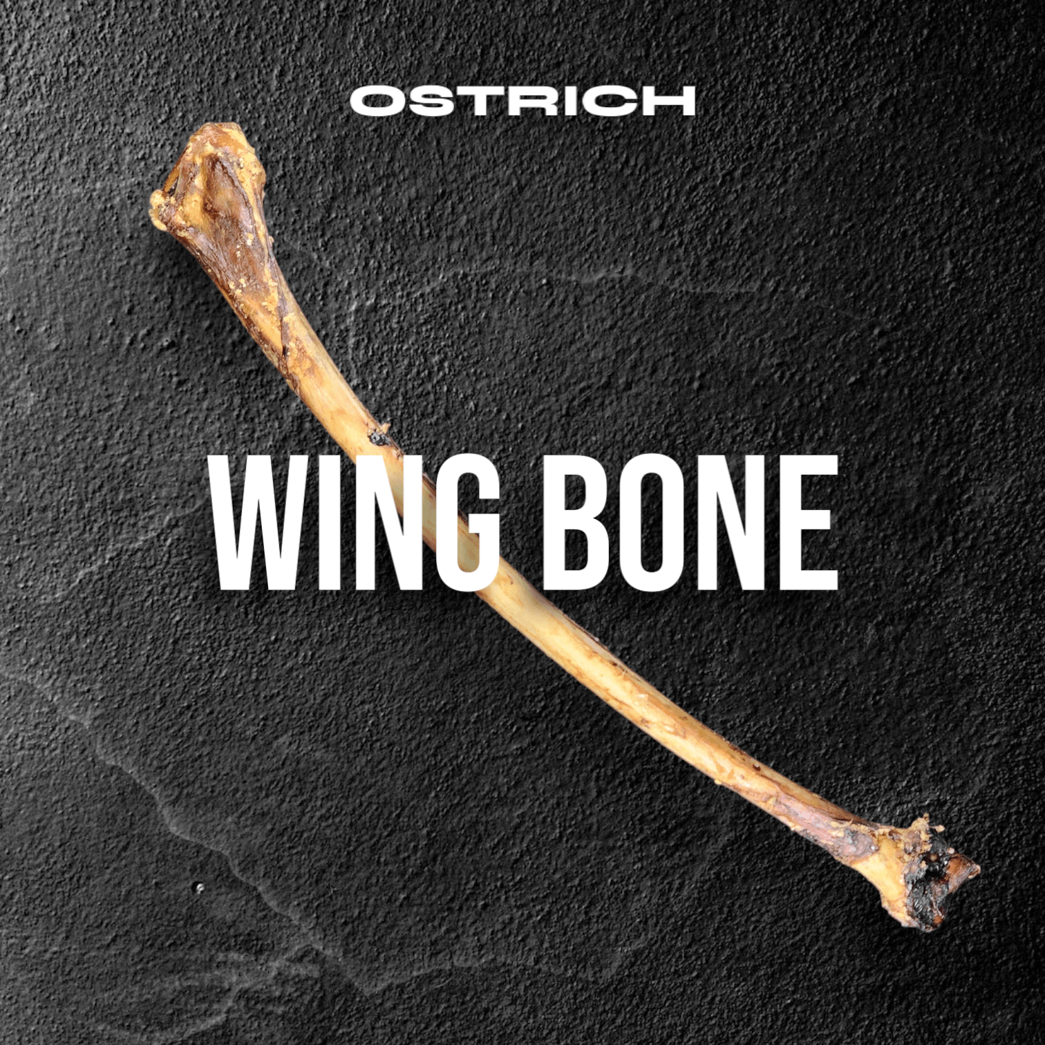 Ostrich Wing Bone (13" x 1.5"): The Ultimate Long-Lasting Chew for Small Dogs & Light Chewers