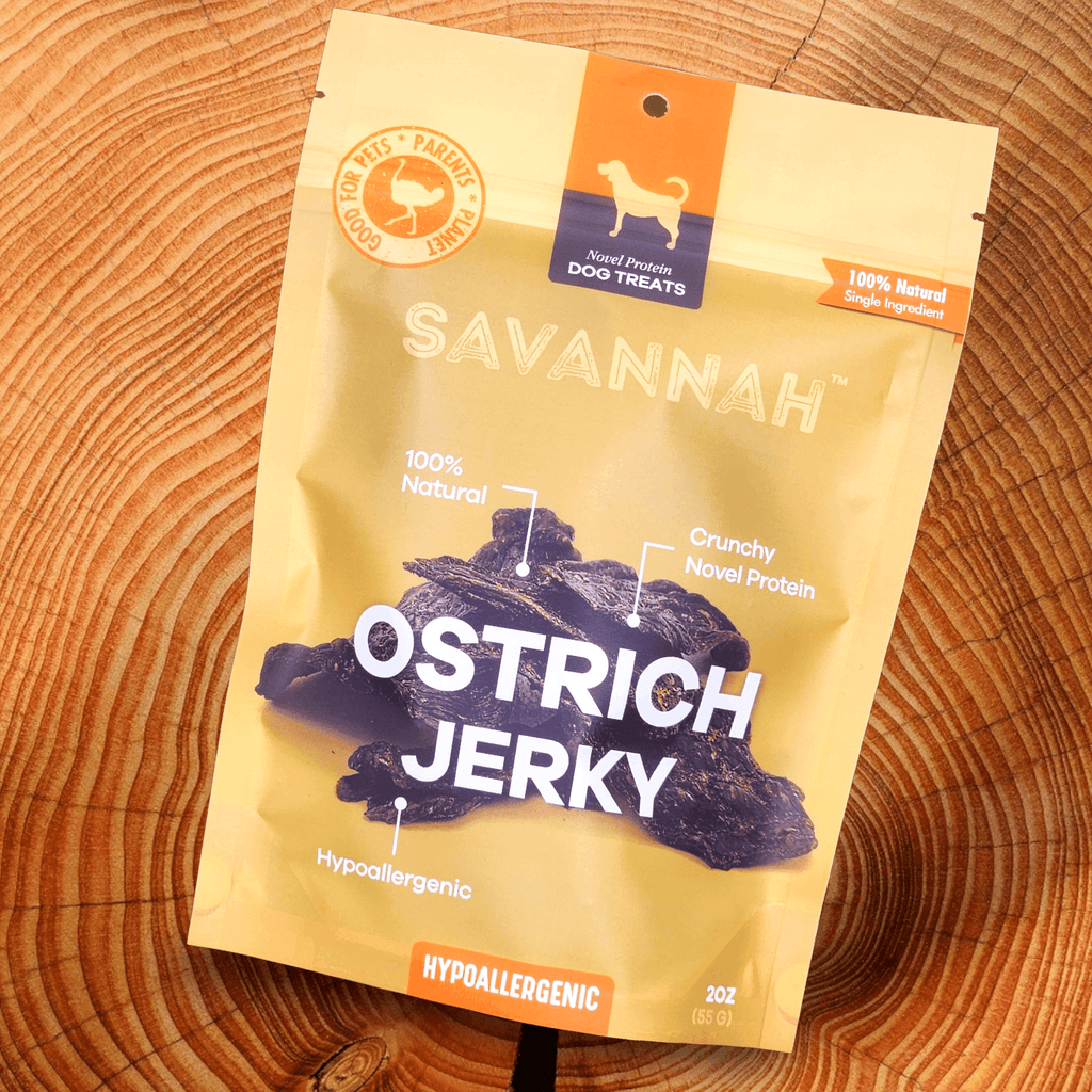 Tasty Ostrich Jerky (2oz): The Protein-Packed, Dental-Health Chew for Dogs of All Sizes
